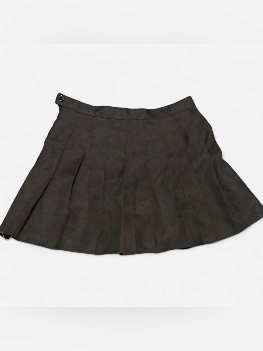 Black Pleated Mini Skort With Built-In Shorts Size Large Fits Medium